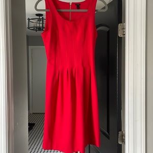 Jcrew red dress size 4 but fit is closer to size 6